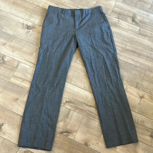 4/$25 Express Producer Plaid Charcoal Sz 34/32